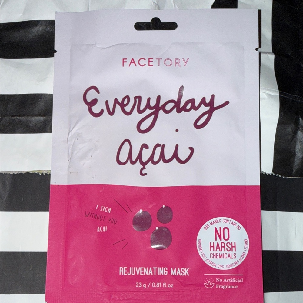 Korean Facetory Everyday Acai Rejuvenating Mask